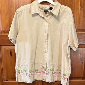 Erika Cream Short Sleeve Shirt